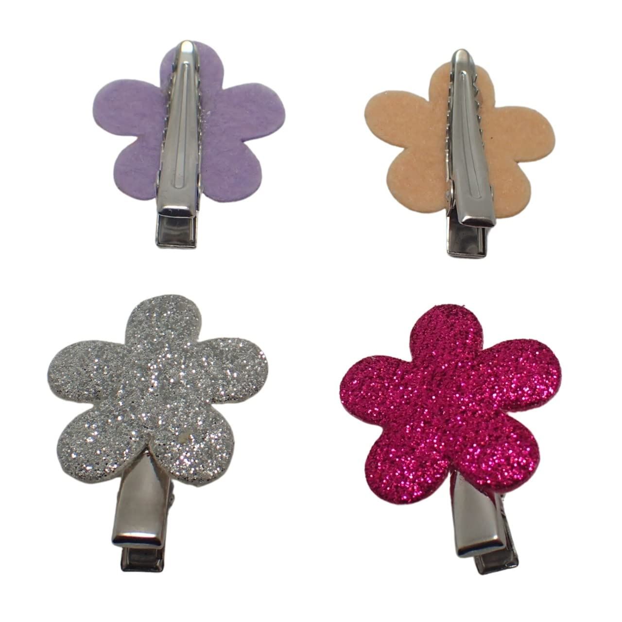 4pcs Flower Hair Clip Girls Hair Clips Hair Clips For Girls Small Hair Clips Girls Hair Accessories For Women & Girls Hair Accessories